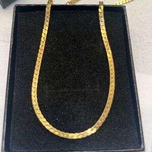 1970s Vintage Elegant 585 Italy Gold Chain Necklace 20"